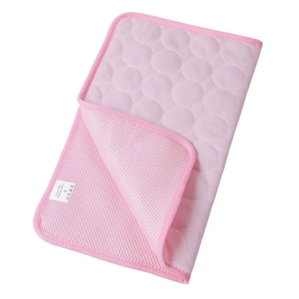 5 Sizes Cool Ice Silk Moisture-Proof Mattress Cushion Pet Cooling Mat Dog Cat Sleeping Pad Summer Small Animal Cold Bed