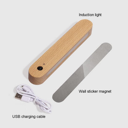 LED Sensor Wall Sconce Lamp Human Body Induction Night Light, Rechargeable Intelligent Wall Lighting Fixtures, Magnetic Attraction Wall Induction Safe Lamps for Stairs Hallway